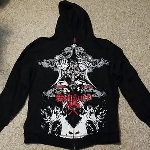 Custom Black Label Zip Up Hoodie